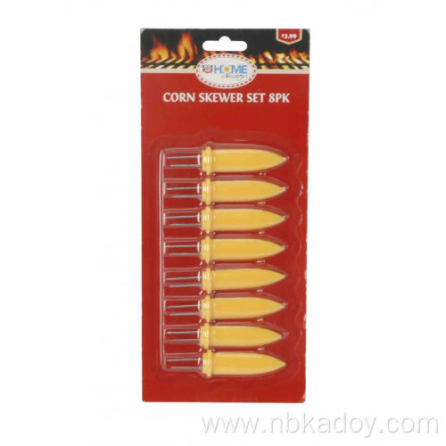 8PC STAINLESS STEEL CORN FORK SET